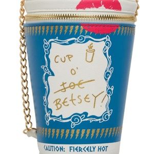 NEW BETSEY JOHNSON KiTSCH *~* CUP O' BETSEY *~*Crossbody PURSE Bag * SEALED!